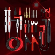 Universal Multimeter Test Lead Kit with Alligator Clip Banana Plug Electrical W4