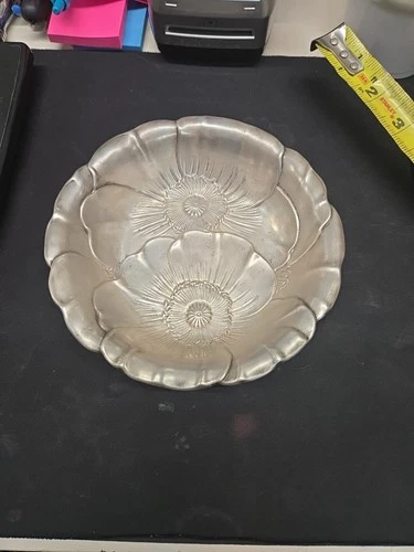 ANTIQUE WALLACE  POPPY 925 STERLING SILVER  BOWL