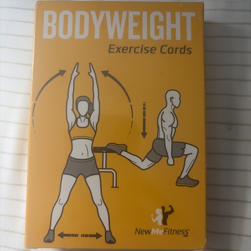 “NewMe” Fitness Bodyweight  Exercise Cards New