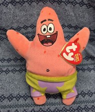 Ty Beanie Baby PATRICK STAR the Starfish Spongebob Squarepants New W Tags 2004