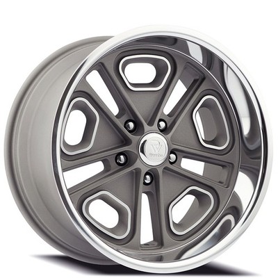 Textured Gunmetal Center with Milled Resto Wheel Co Wheels 22x8.5 Rims (4pcs) D4