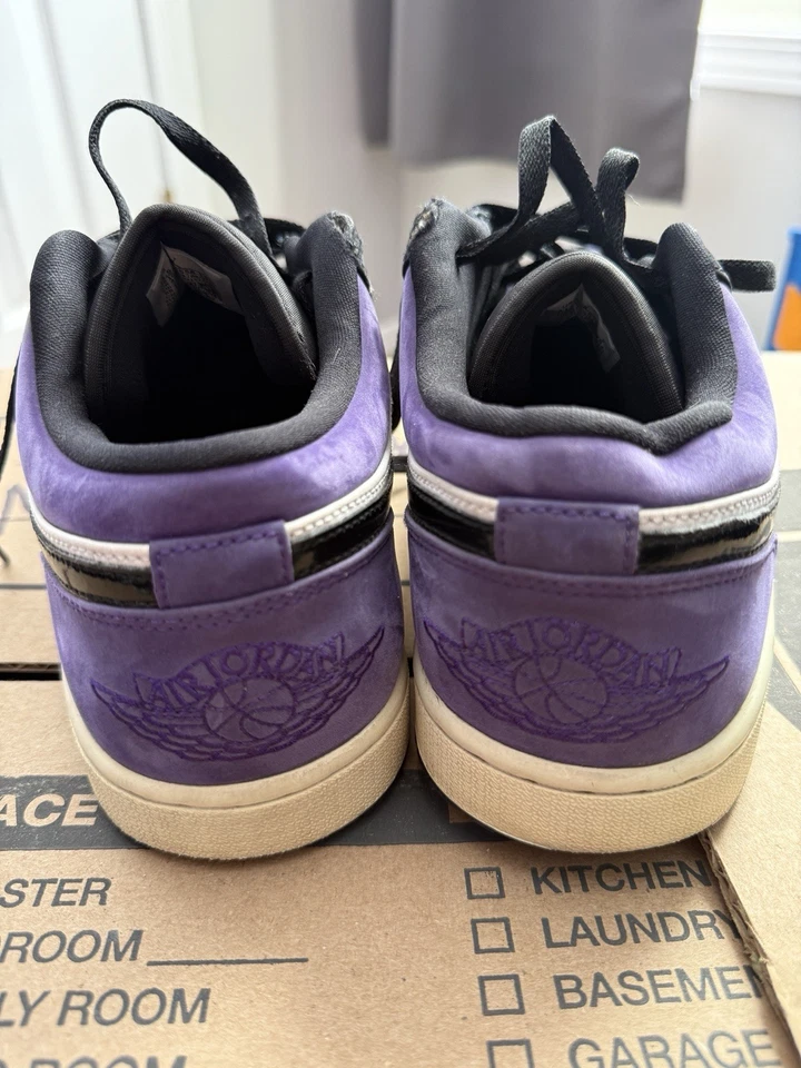 Zapatillas Nike Air Jordan 1 Low Court púrpura blanco negro talla 11,5553558-125 Foto 3 de 4