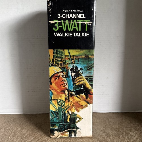 Vintage 1 w pudełku 1 bez pudełka realistyczny nadajnik-odbiornik TRC-206 3-kanałowy walkie talkie - Zdjęcie 7 z 17