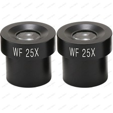 WF25X Wide Field Microscope Eyepiece 8mm FOV 23.2mm Mount Biological Microscope