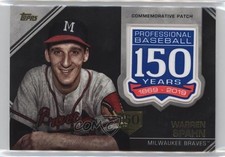 2019 Update Manufactured 150th Anniversary 132/150 Warren Spahn Patch HOF 11ym