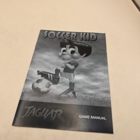 Soccer Kid; Atari Jaguar Cart w/manual, white insert, Cart bag CIB