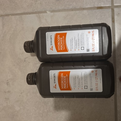 #ad Swan Hydrogen Peroxide Antiseptic 32 Oz 3% Lot Of 2 Exp 07 2029 $19.99