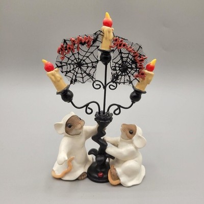 NIB Fitz and Floyd Charming Tails ''HAPPY HAUNTING'' Figurine 85/126