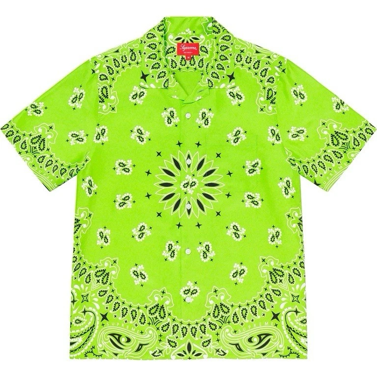 Supreme Short Sleeve Button-Up Casual Button-Down Shirts for Men