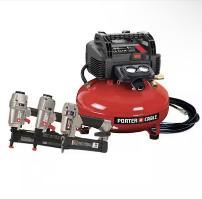 #ad Porter Cable PXCM3KIT 6 Gal 150 PSI Air Compressor Combo Kit with 3 Nailers $329.99