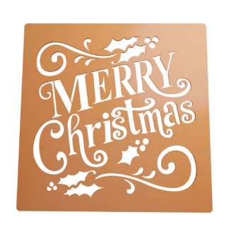 Stencil Merry Christmas Stl Vector Coffee Stencil Cookie Stencil Cookie Cutter