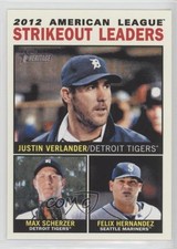 2013 Heritage League Leaders Justin Verlander Max Scherzer Felix Hernandez 5jz