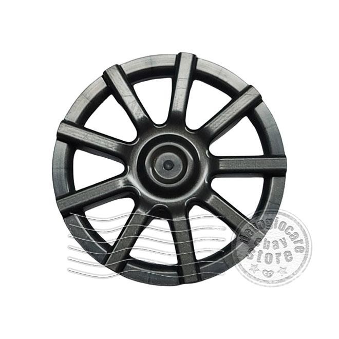 2x LEGO 72210b Wheel Cover 9 Spoke for Wheel 18976 Pearl Dark Gray