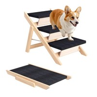 Hundetreppe Haustiertreppe Rutschfest Faltbar Rampe Sofa Bett Auto 50,5Cm 80KG