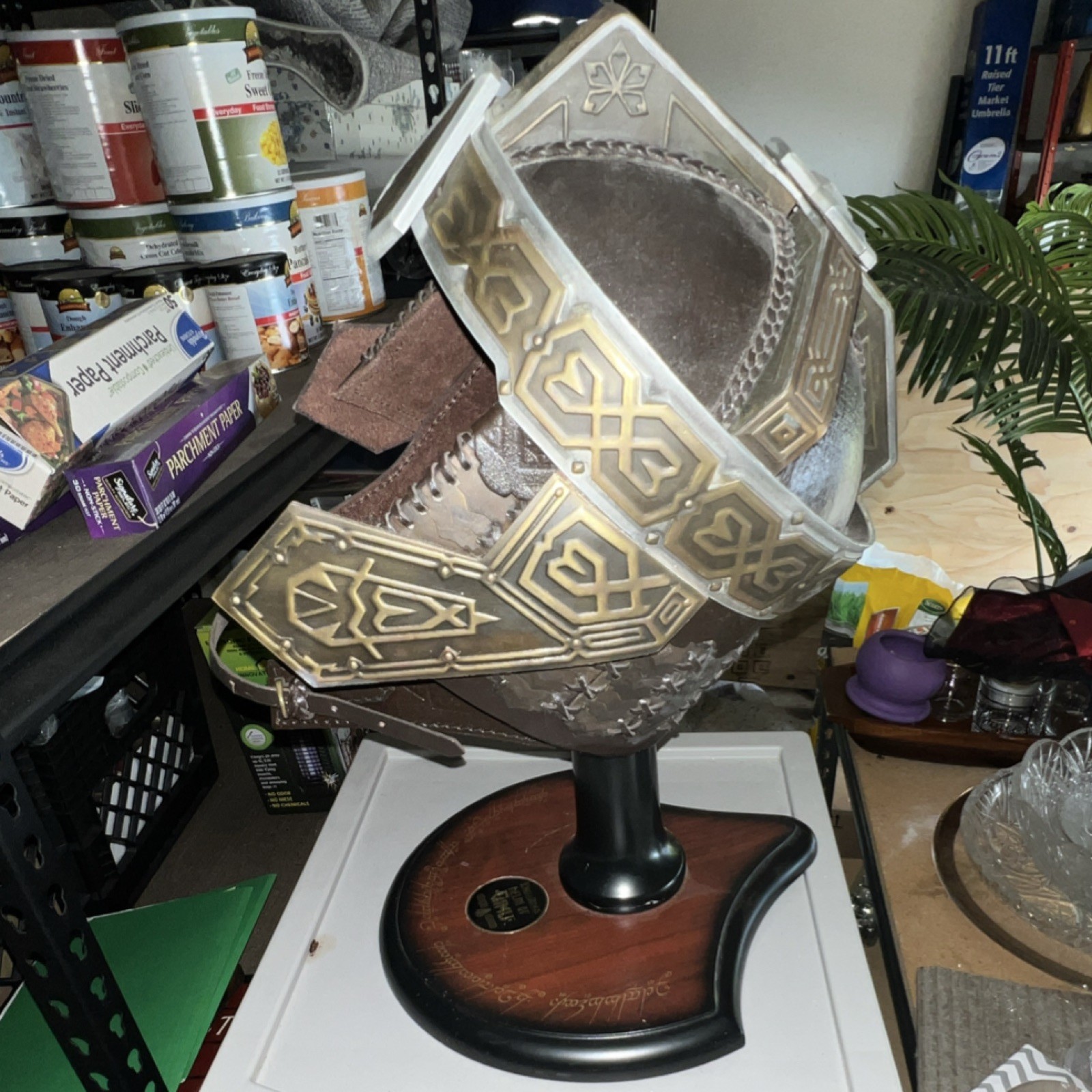 The Lord of the Rings Gimli Helmet Replica Collectible with Display Stand
