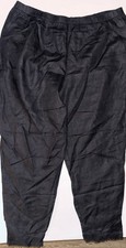 Eileen Fisher Black Sz 1X Washable Flex Wide Leg Trouser Pants Stretchy Material