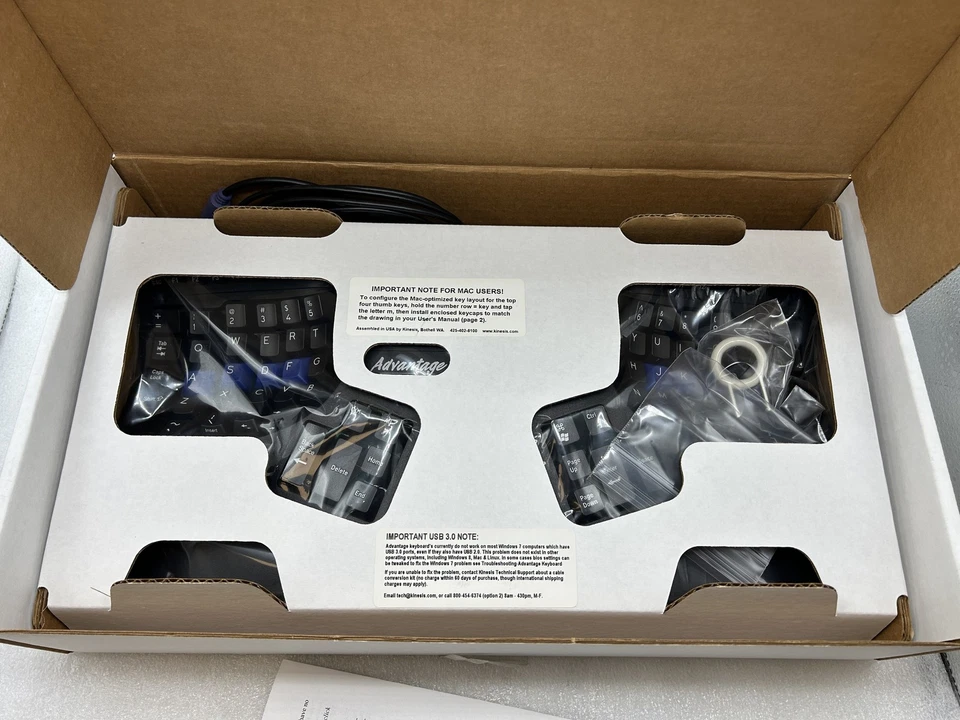 NEW Kinesis Advantage MPC USB KB500 contoured ergonomic keyboard  FREEB S/H - Image 3 of 4