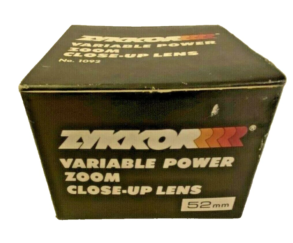 ZYKKOR VINTAGE VARIABLE POWER ZOOM CLOSE-UP CAMERA ATTACHMENT 52mm LENSE BLACK - Image 2 of 4