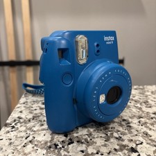 UNTESTED Fuji Instax Mini 9 Fujifilm Instant Film Camera Cobalt Blue