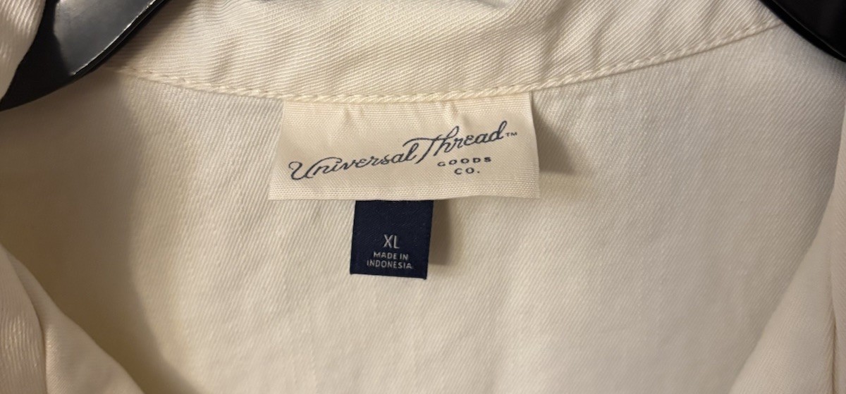 Universal Thread Ivory Button Collared Pockets Wo… - image 2