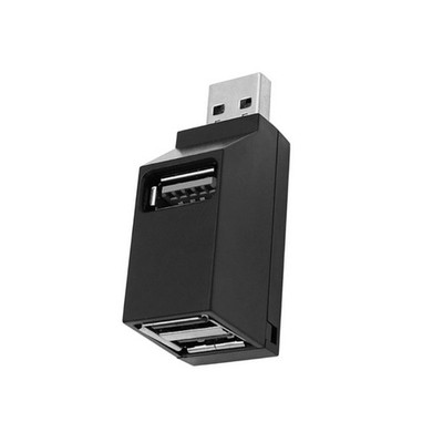 Multiple Port USB2.0 Hubs 3 Port Splitter Adapter for Laptop Car Tablet