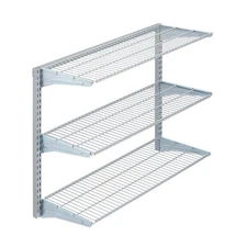 3 Tier Wire Shelving Unit for Home and Garage with 375 Lb Load Capacity 33" W...