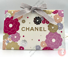 CHANEL Origami Signature GIFT BOX w/ Ribbon Tissue 8.75" x 5.5" x 3" AUTHENTIC
