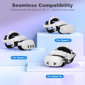 Kawaye VR Head Strap Meta Quest 3S 3 2 Hot Swap Battery 6700mAh Dual