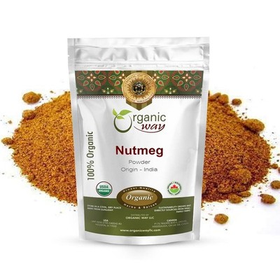 Organic Way Ground Nutmeg Powder - Organic, Kosher & USDA Certified