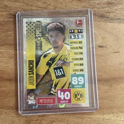 Topps Match Attax Jadon Sancho Star Spieler Borussia Dortmund BVB