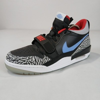 Nike Air Jordan Size 9 Legacy 312 Low Chicago Flag Black Blue Red CD7069-004