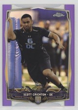 2014 Topps Chrome Retail Purple Refractor Scott Crichton #176 0dk