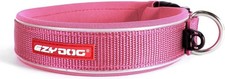 EzyDog Neo Classic Dog Collar Strong Reflective Adjustable Pink Size Medium 🩷