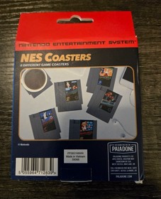 Nintendo NES Classic Video Game Cartridge Coasters Super Mario Donkey Kong Zelda