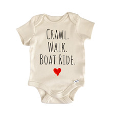 Crawl Walk Boat Ride Newborn Baby Onesie® Bodysuit