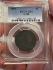 Photo of a 1801-P Large Cent from an eBay listing that sold on Jul 5, 2026