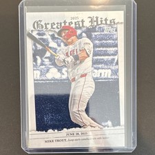 Topps 2026 Greatest Hits Mike Trout Insert Angels Card GH-14