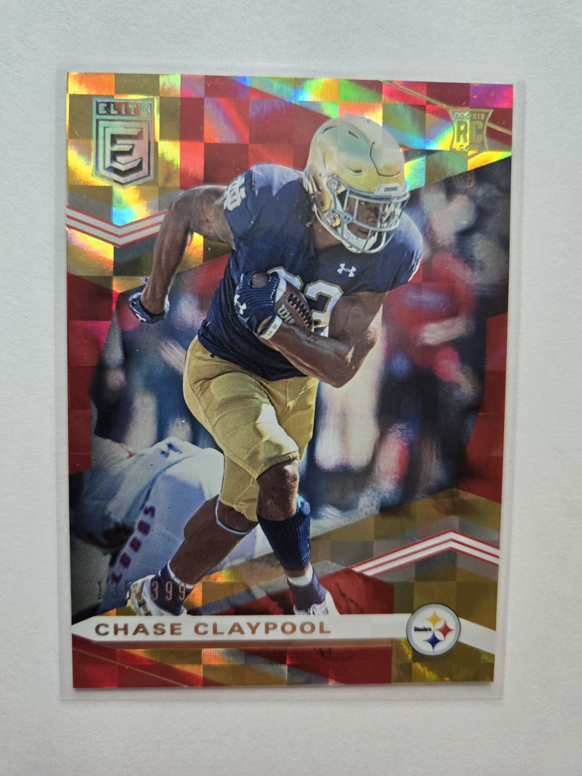 2020 Panini Donruss Elite Rookies Red /399 Chase Claypool #147 Rookie RC AA39
