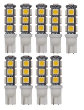 10 Pack LED Bulbs T10 Landscape Light Low Voltage 12v AC/DC Warm White Flicke...