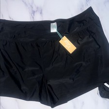 - Kona Sol 1X Black Swim Shorts W/Briefs