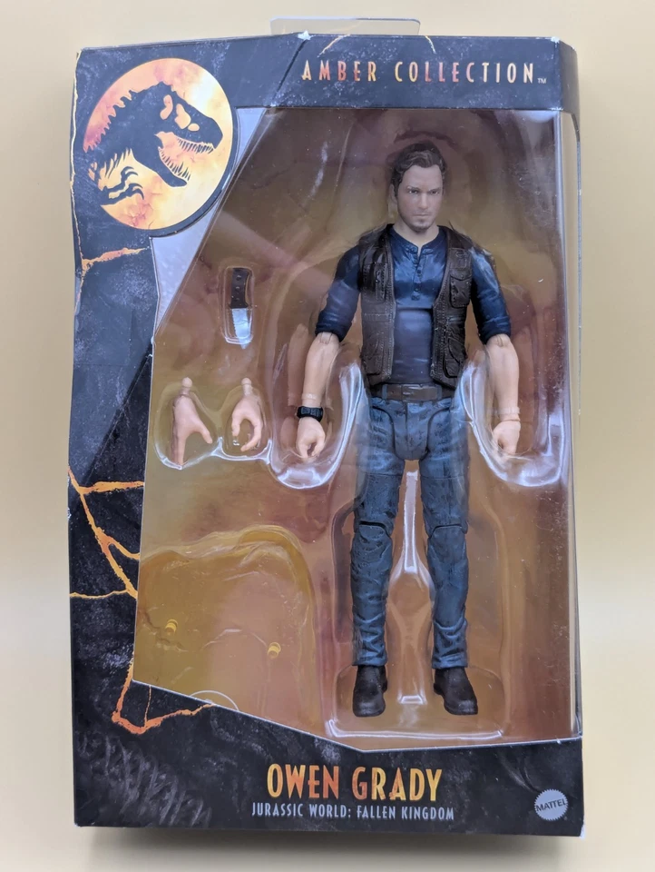 Mattel Parque Jurásico Colección Ámbar Owen Grady GJN83 Foto 2 de 4