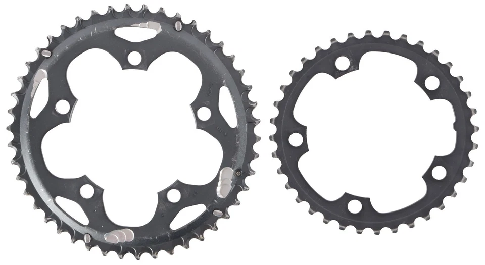 Shimano SG-X Road Bike 2x10 Speed Chainring Set 46/36T Gray 110 BCD Alloy 5 Bolt - Image 2 of 2