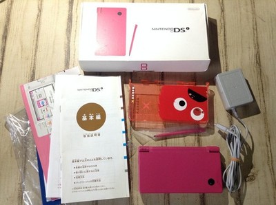 Nintendo DSi Handheld Game Console Pink TWL-001 W/ Box Tested Japan D58