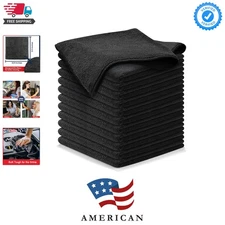 Microfiber Cleaning Cloth - 12Pcs 12.5x12.5 inch High Performance - 1200 Wash...