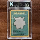 Pokemon 2004 Gengar Funskool Who Am I? and Base Card Graded 7.5 *VERY RARE!*