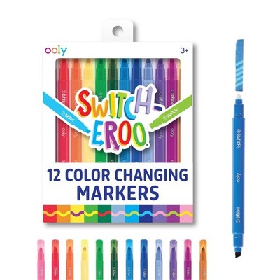 Ooly 12 Pack Switch-eroo Color Changing Markers, Dual Tip Marke Grocery