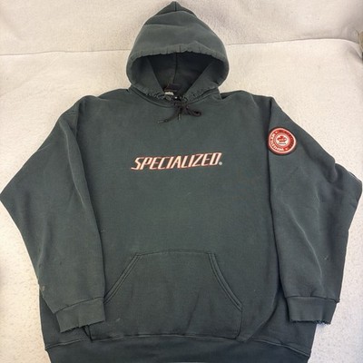 Vintage Specialized Mountain Bike Hoodie Sweatshirt Sz L/XL Whistler Distressed