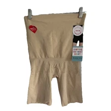 Assets Spanx High Waist Shaping Shorts   Womens Sz L In Naked Compression NWT