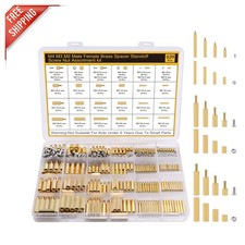 420Pcs Motherboard Standoffs  Screws Kit - Brass Hex Spacers for DIY Projects