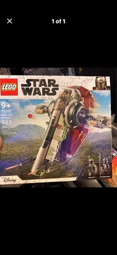 LEGO Star Wars Boba Fett's Starship 75312 Complete Set 593 Pieces